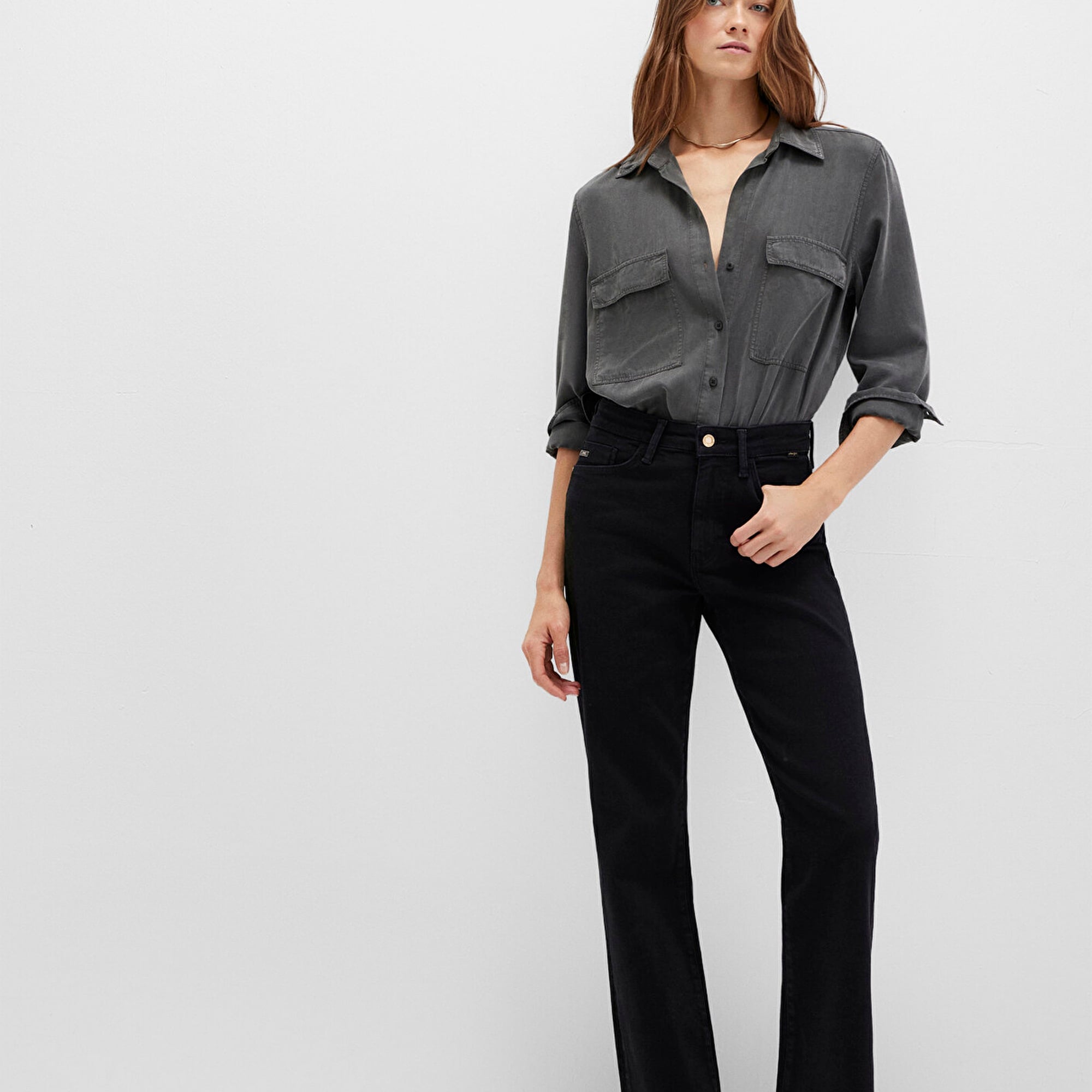 Mavi Bliss Gold Premium Gri Smoke Jean Pantolon 101437-90855