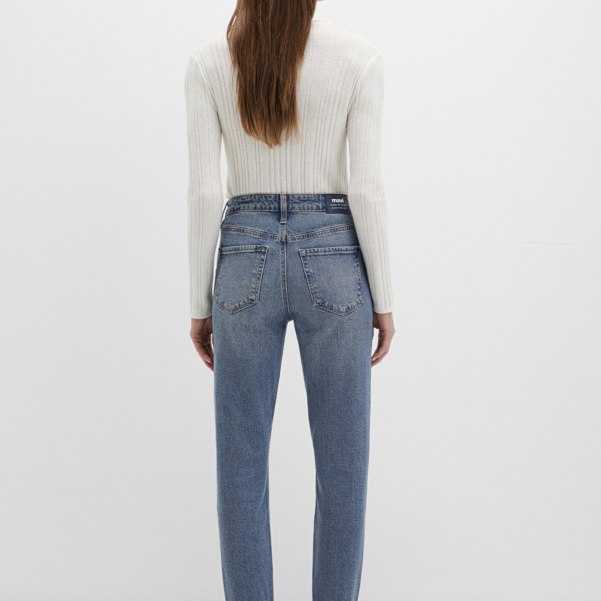 Mavi Cindy Classic Denim Gölgeli Indigo Mavisi Jean Pantolon 100277-90498