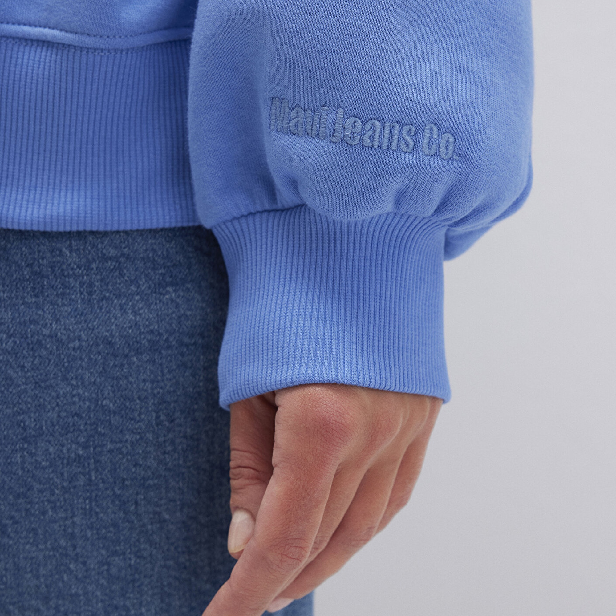 Mavi Bisiklet Yaka Mavi Basic Sweatshirt 1610198-70790