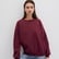Mavi Bisiklet Yaka Kırmızı Basic Sweatshirt 1610198-80791