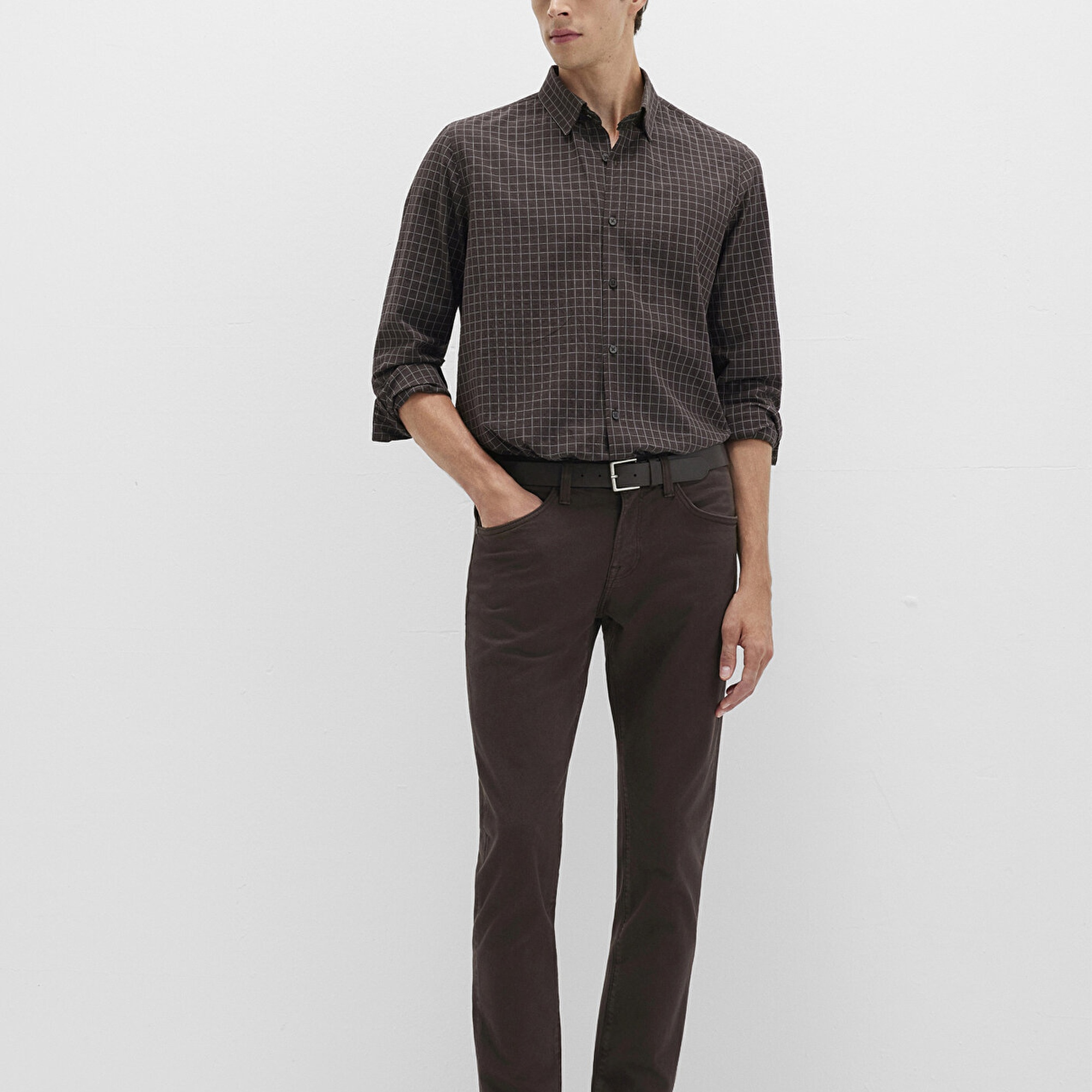 Mavi Jake Mavi Black Koyu Kahverengi Gabardin Pantolon 0042290686