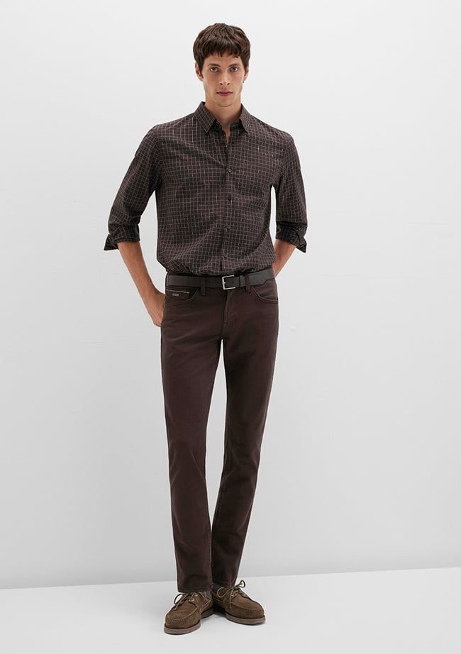  Mavi Jake Mavi Black Koyu Kahverengi Gabardin Pantolon 0042290686