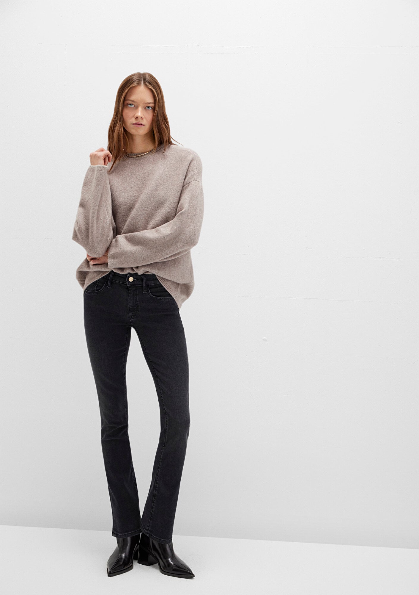  Mavi Mona Gold Premium Koyu Gri Smoke Jean Pantolon 1049790521