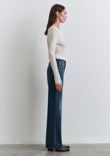  Mavi Victoria Classic Denim Gölgeli Koyu Mavi Jean Pantolon 101072-90539