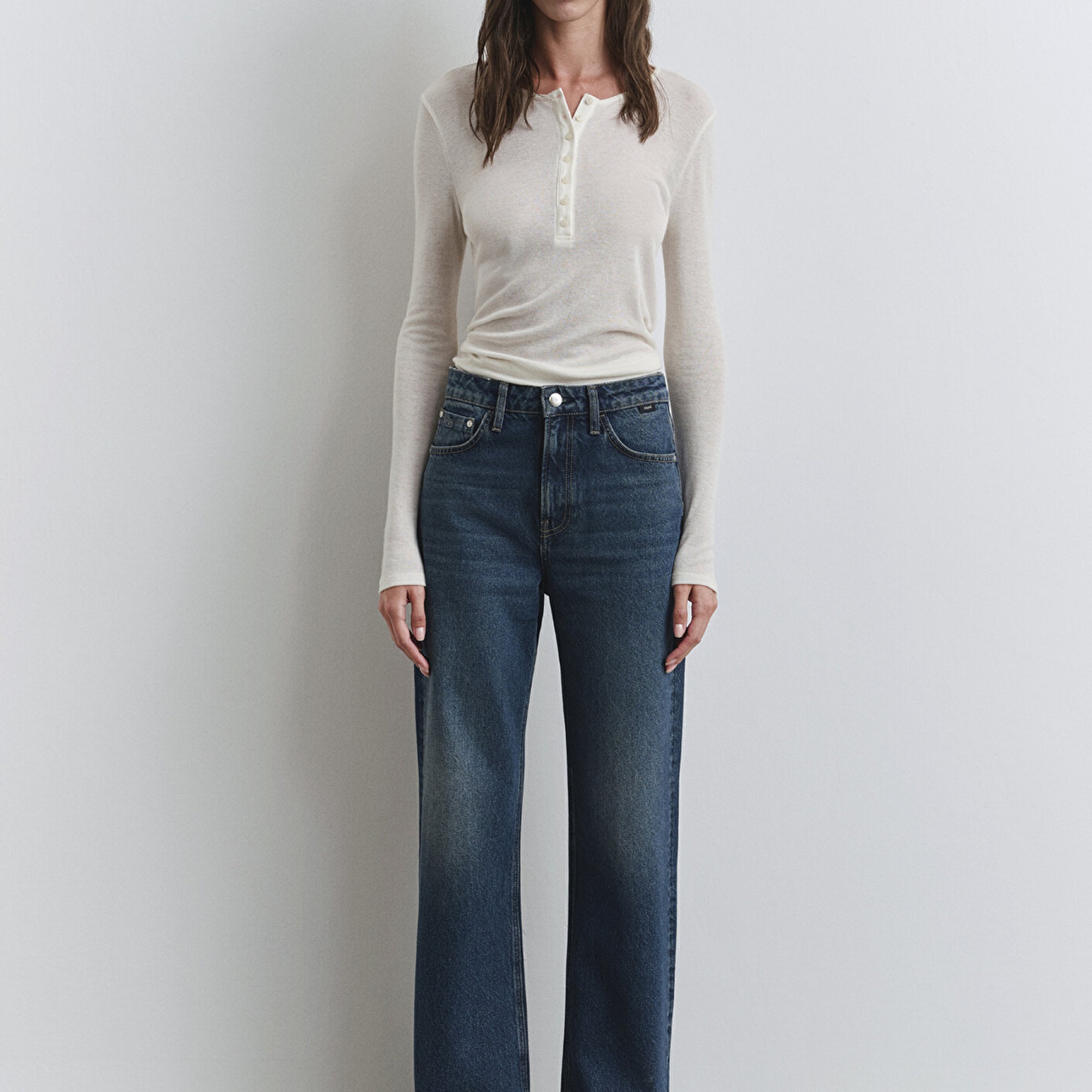 Mavi Victoria Classic Denim Gölgeli Koyu Mavi Jean Pantolon 101072-90539