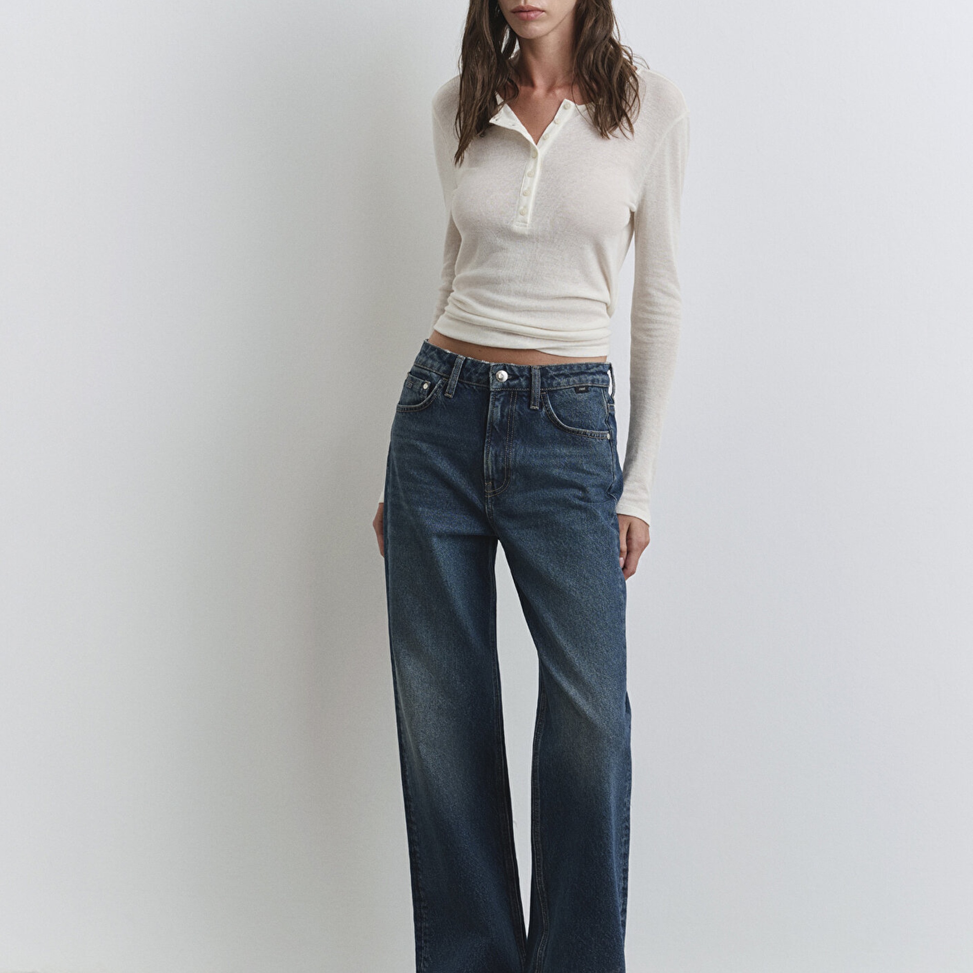 Mavi Victoria Classic Denim Gölgeli Koyu Mavi Jean Pantolon 101072-90539