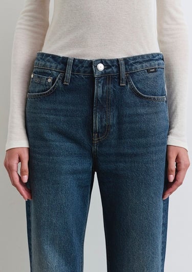  Mavi Victoria Classic Denim Gölgeli Koyu Mavi Jean Pantolon 101072-90539