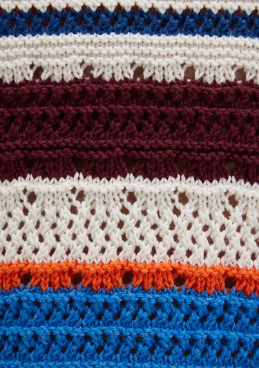  Mavi Jakarlı kazak Loose Fit / Bol Rahat Kesim 1710777-91041