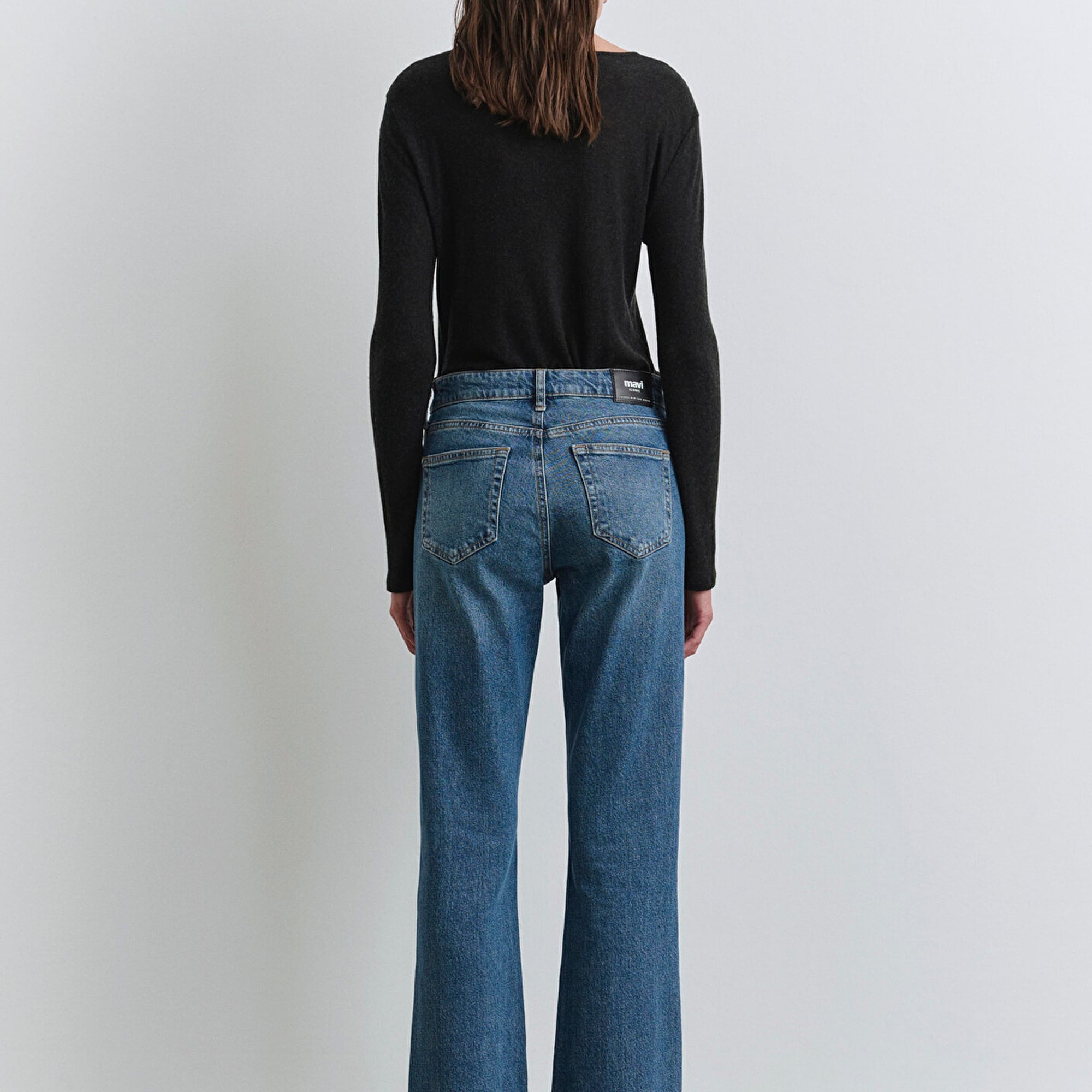 Mavi Alina Iconic Puslu Indigo Mavisi Jean Pantolon 1012577-90538