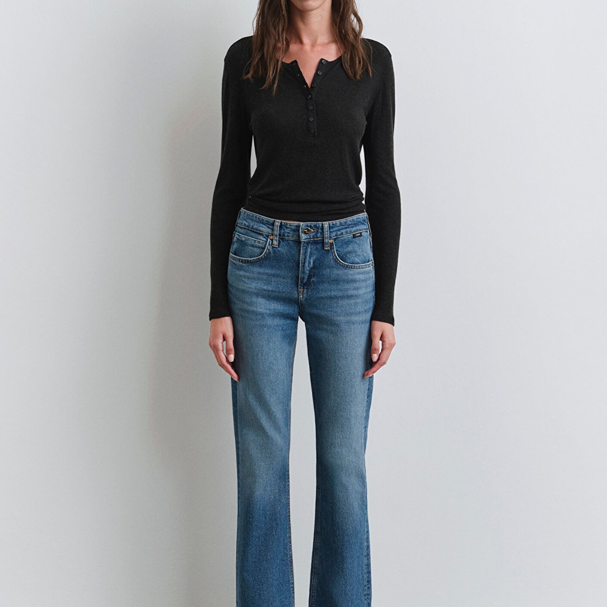 Mavi Alina Iconic Puslu Indigo Mavisi Jean Pantolon 1012577-90538