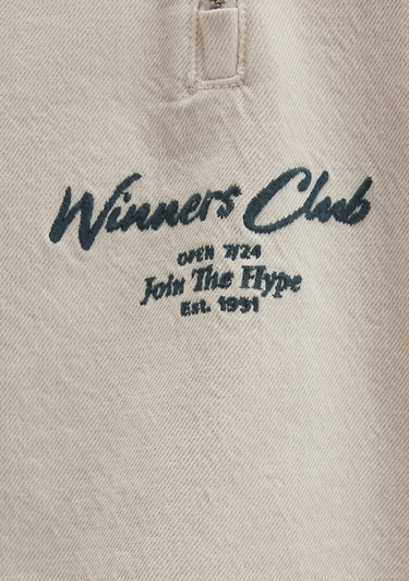  Mavi Yarı Fermuarlı Ekru Gömlek Oversize / Geniş Kesim 0211784-81202