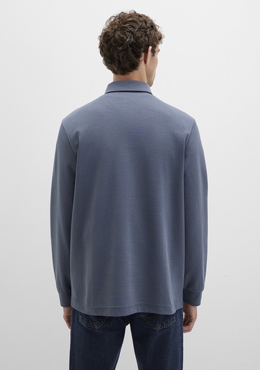  Mavi Düğme Detaylı Lacivert Polo Tişört Regular Fit / Normal Kesim 0613043-80776