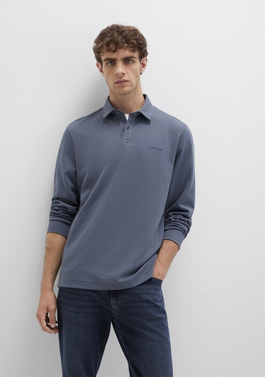  Mavi Düğme Detaylı Lacivert Polo Tişört Regular Fit / Normal Kesim 0613043-80776