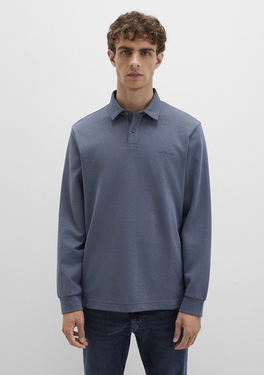  Mavi Düğme Detaylı Lacivert Polo Tişört Regular Fit / Normal Kesim 0613043-80776