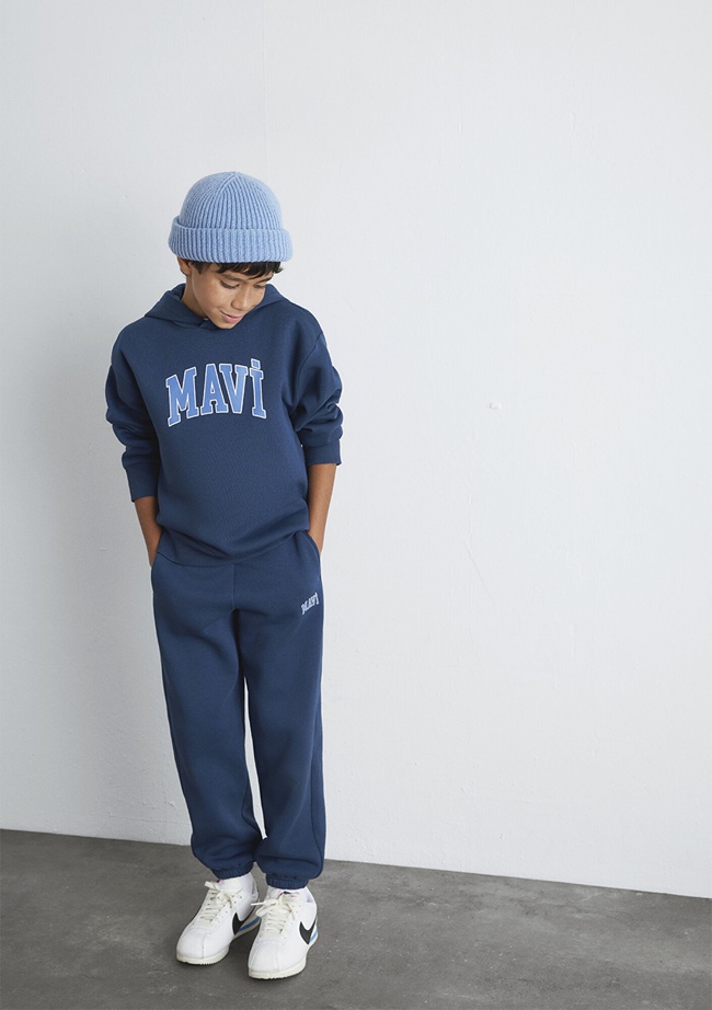  Mavi Mavi Logo Baskılı Lacivert Eşofman Altı 6010000-70720