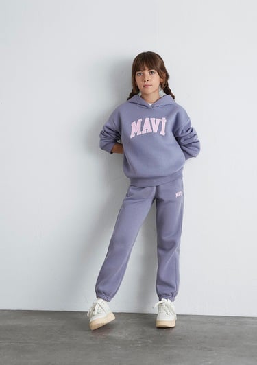  Mavi Mavi Logo Baskılı Gri Eşofman Altı 7010000-88095