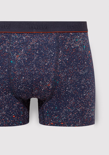  Mavi 3lü Baskılı Lacivert Boxer 0912215-28417