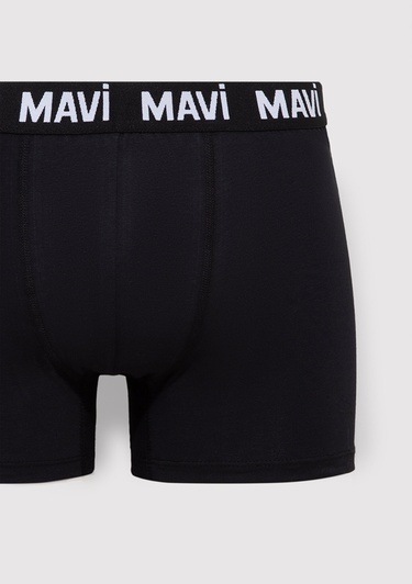  Mavi 3lü Siyah Basic Boxer 0912210-35495
