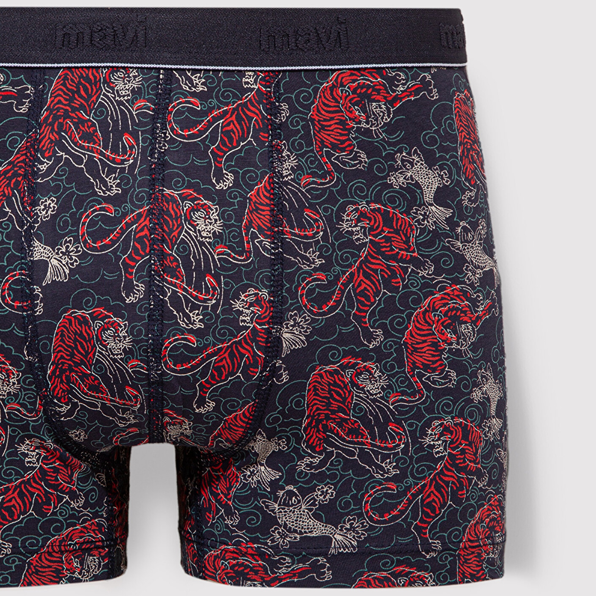 Mavi 3lü Baskılı Mavi Boxer 0912211-24413