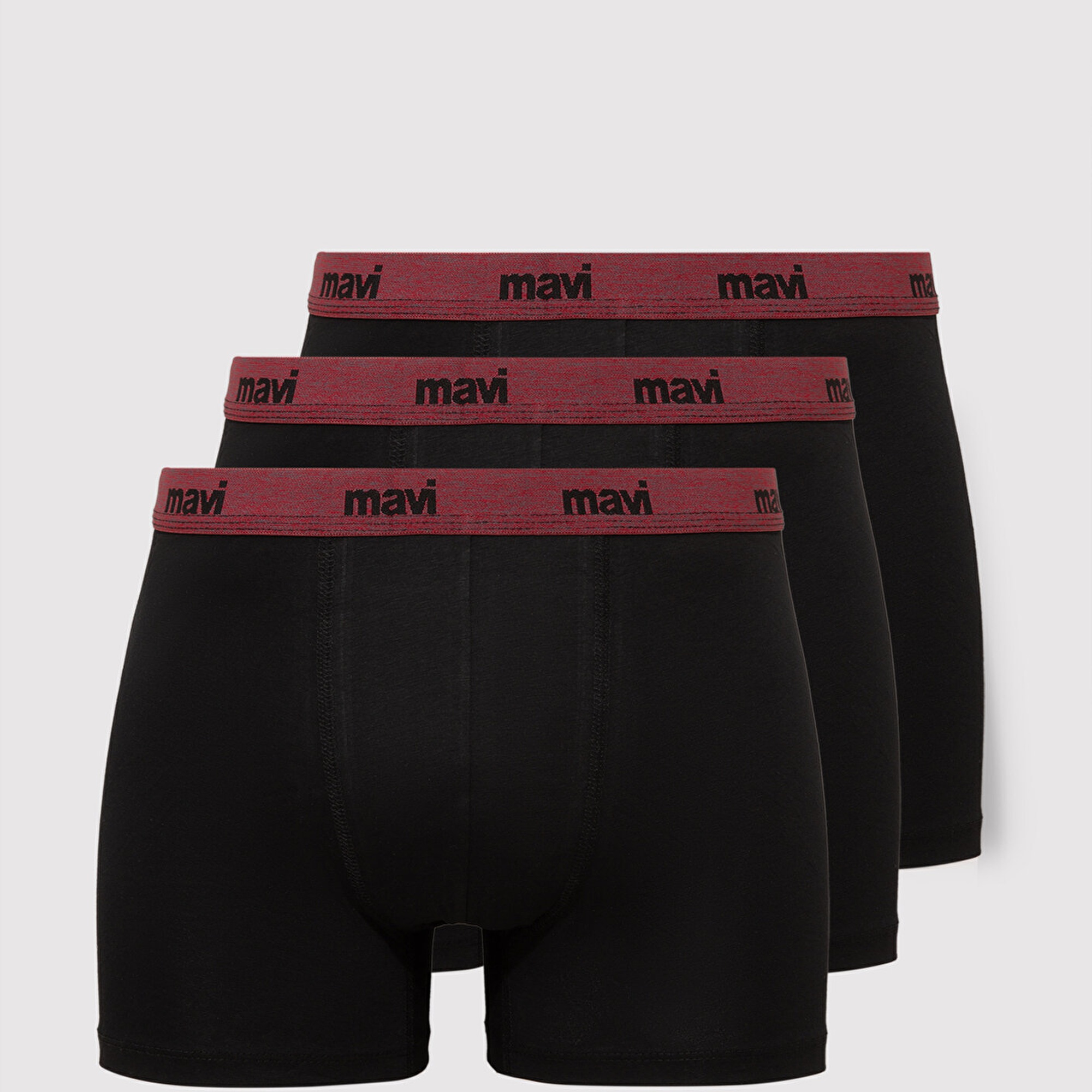 Mavi 3lü Siyah Basic Boxer 0912231-900