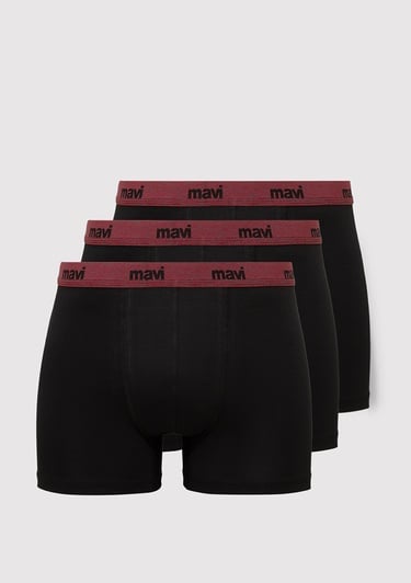  Mavi 3lü Siyah Basic Boxer 0912231-900