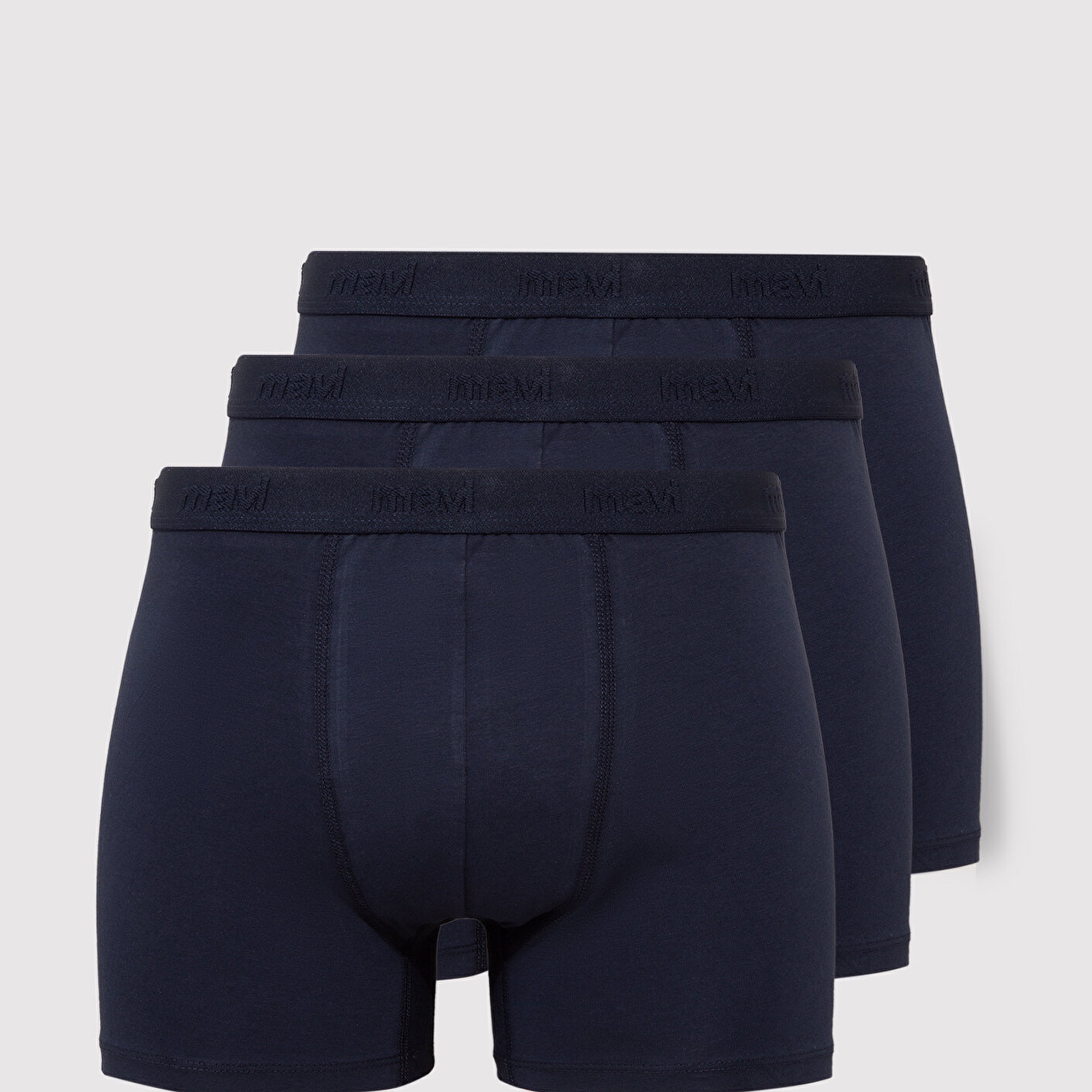 Mavi 3lü Lacivert Basic Boxer 0912235-30761