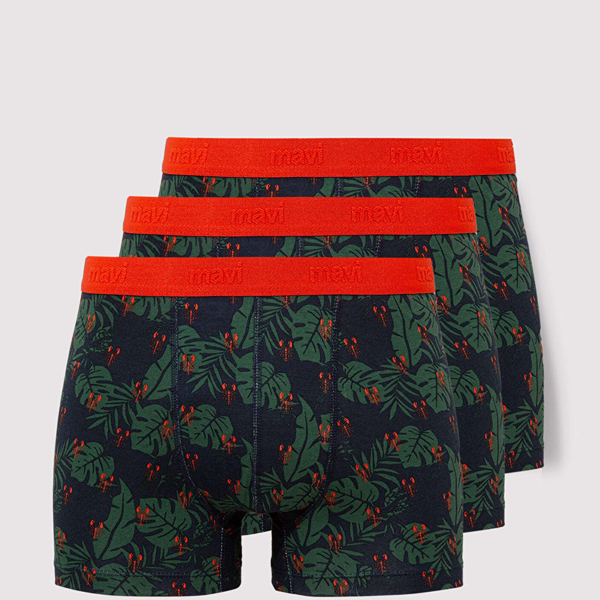 Mavi 3lü Baskılı Lacivert Boxer 0912237-33648