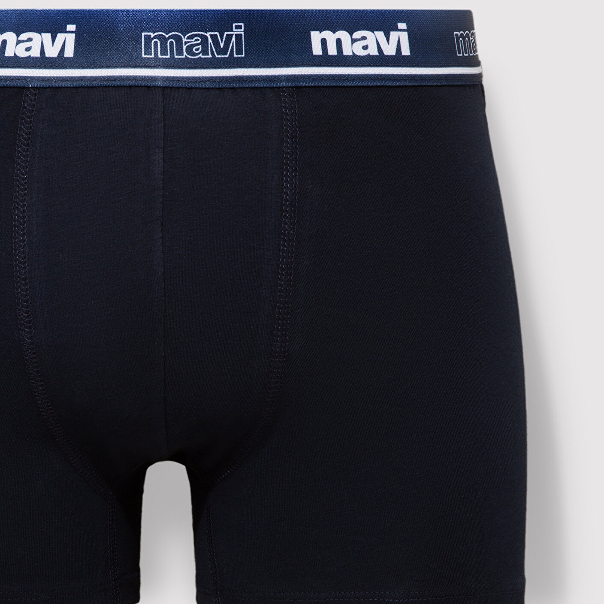 Mavi 3lü Baskılı Lacivert Boxer 0912238-33648