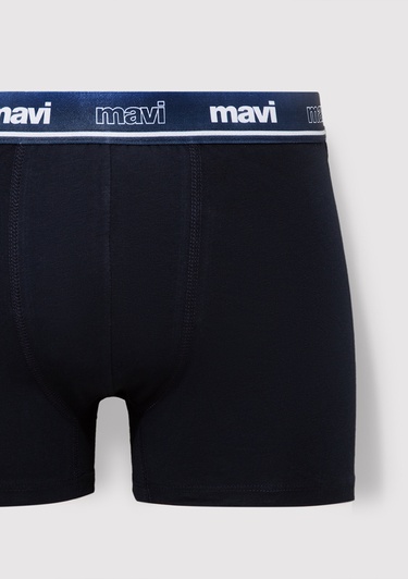  Mavi 3lü Baskılı Lacivert Boxer 0912238-33648