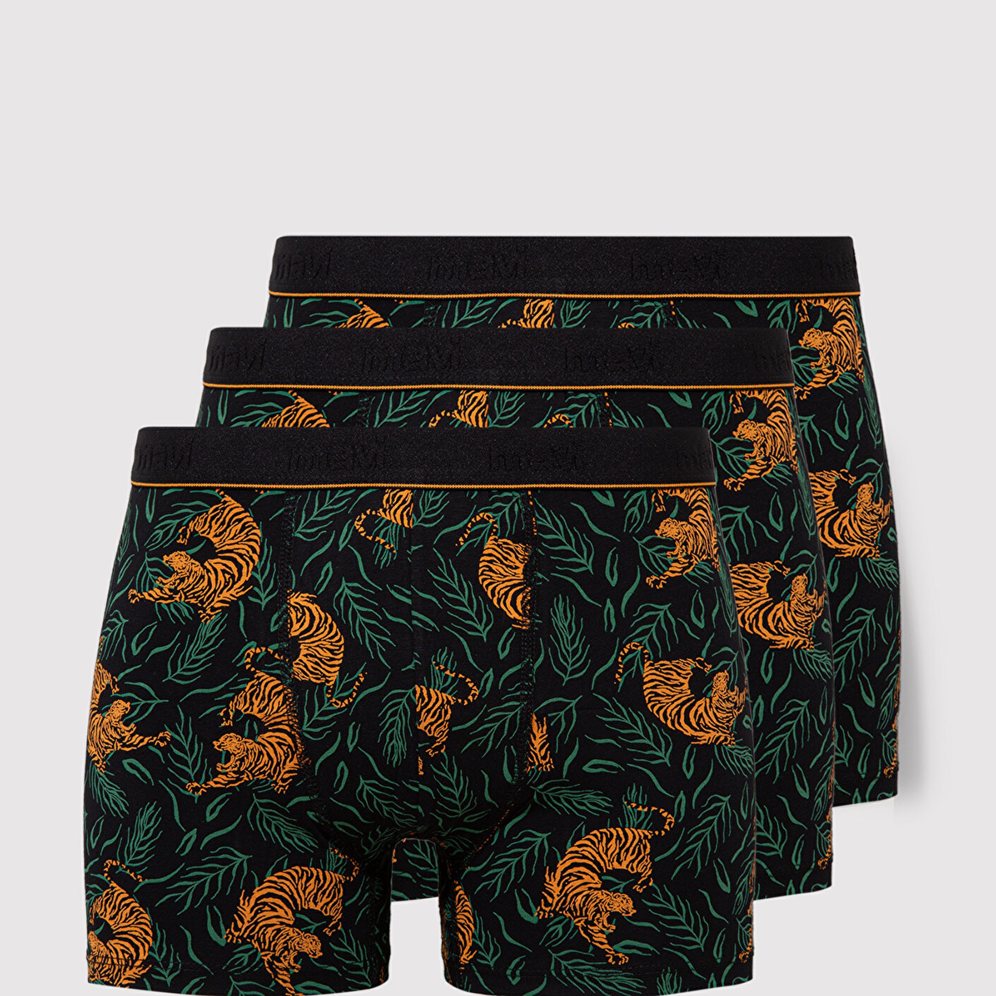 Mavi 3lü Baskılı Siyah Boxer 0912203-900