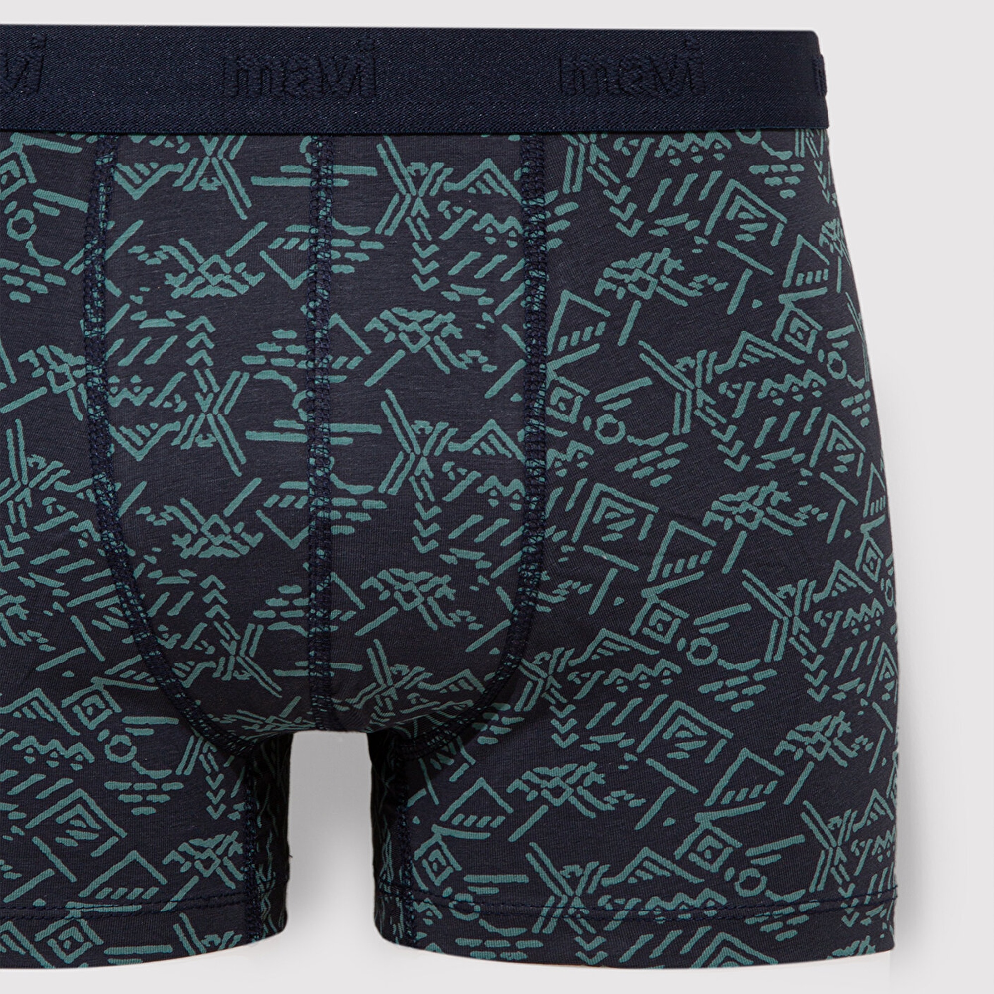 Mavi 3lü Baskılı Lacivert Boxer 0912239-33648