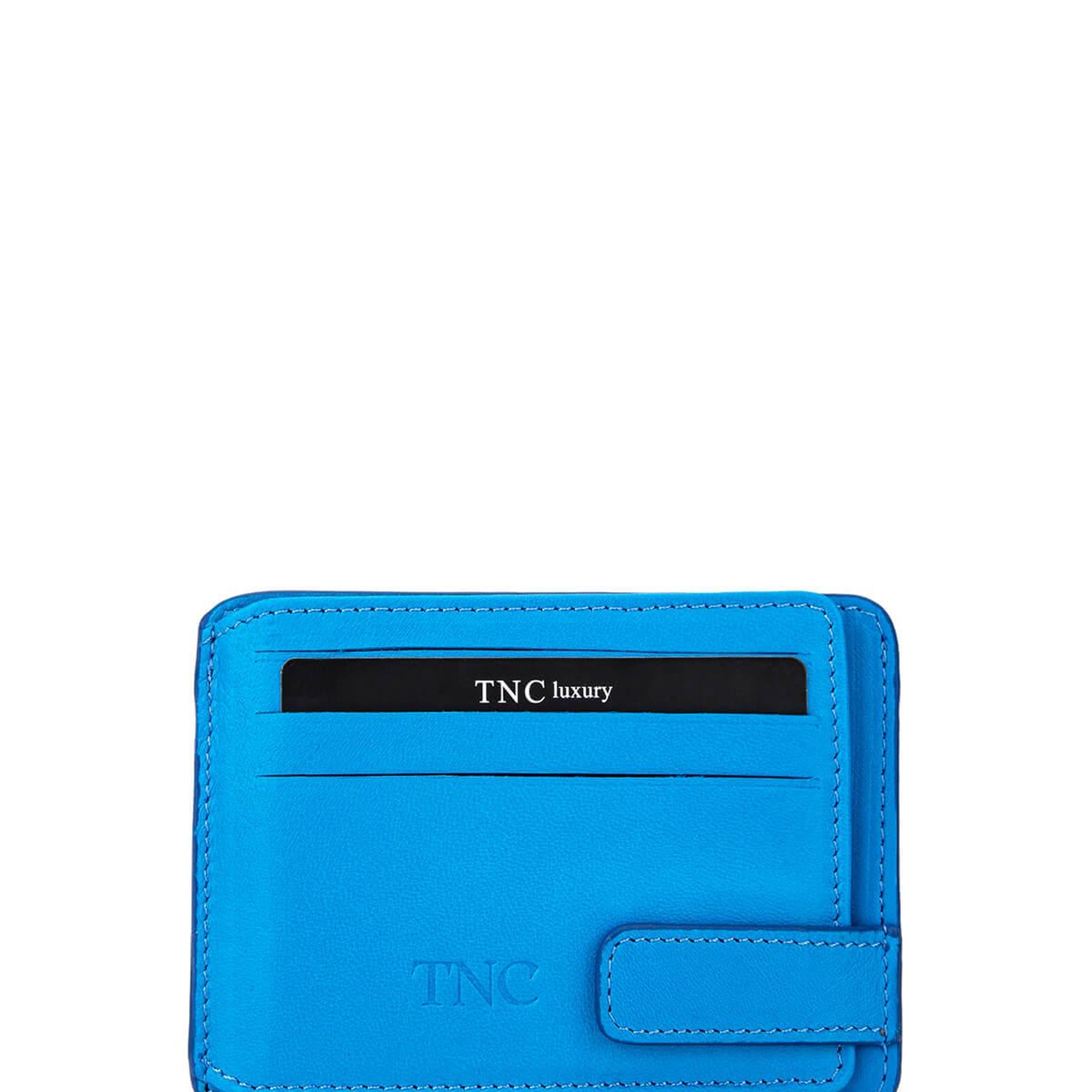 Tamer Tanca Erkek Hakiki Deri Mavi Kartlık