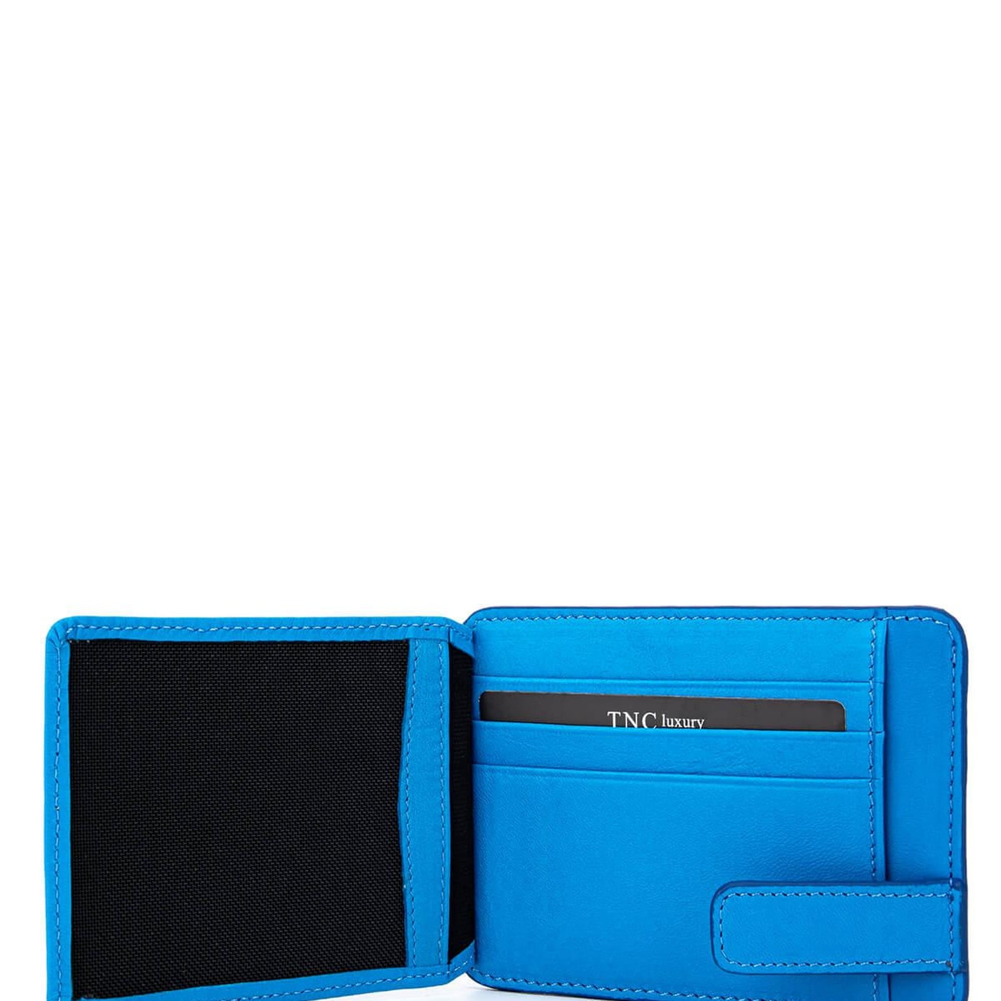 Tamer Tanca Erkek Hakiki Deri Mavi Kartlık