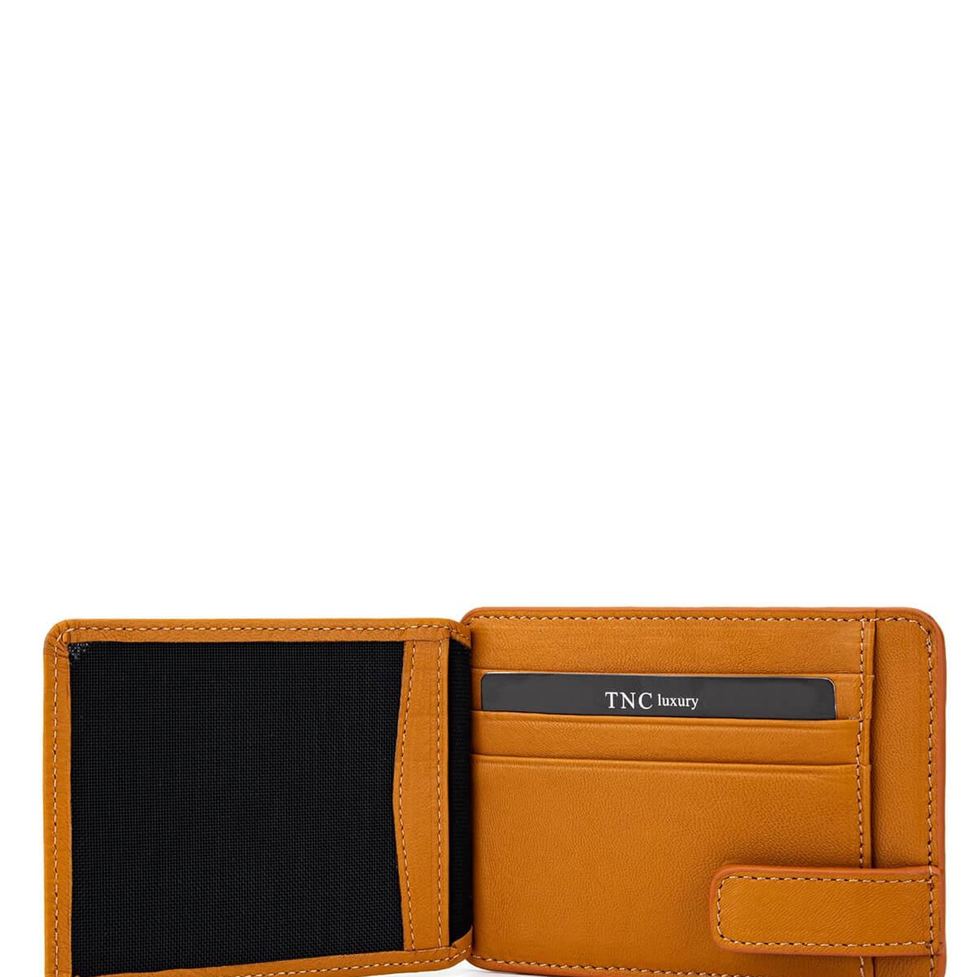 Tamer Tanca Erkek Hakiki Deri Hardal Kartlık