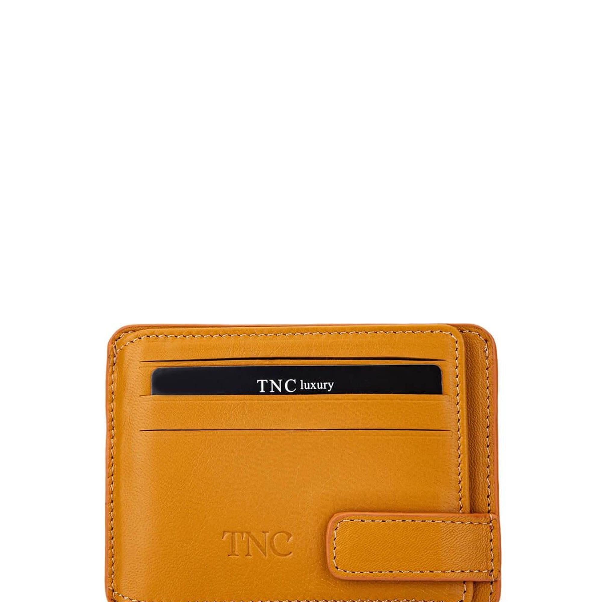 Tamer Tanca Erkek Hakiki Deri Hardal Kartlık