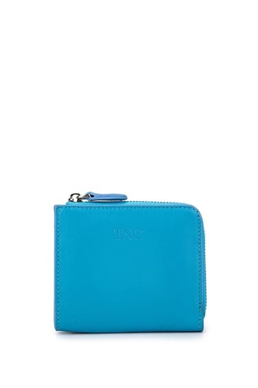  Tamer Tanca Kadın Hakiki Deri Mavi Kartlık