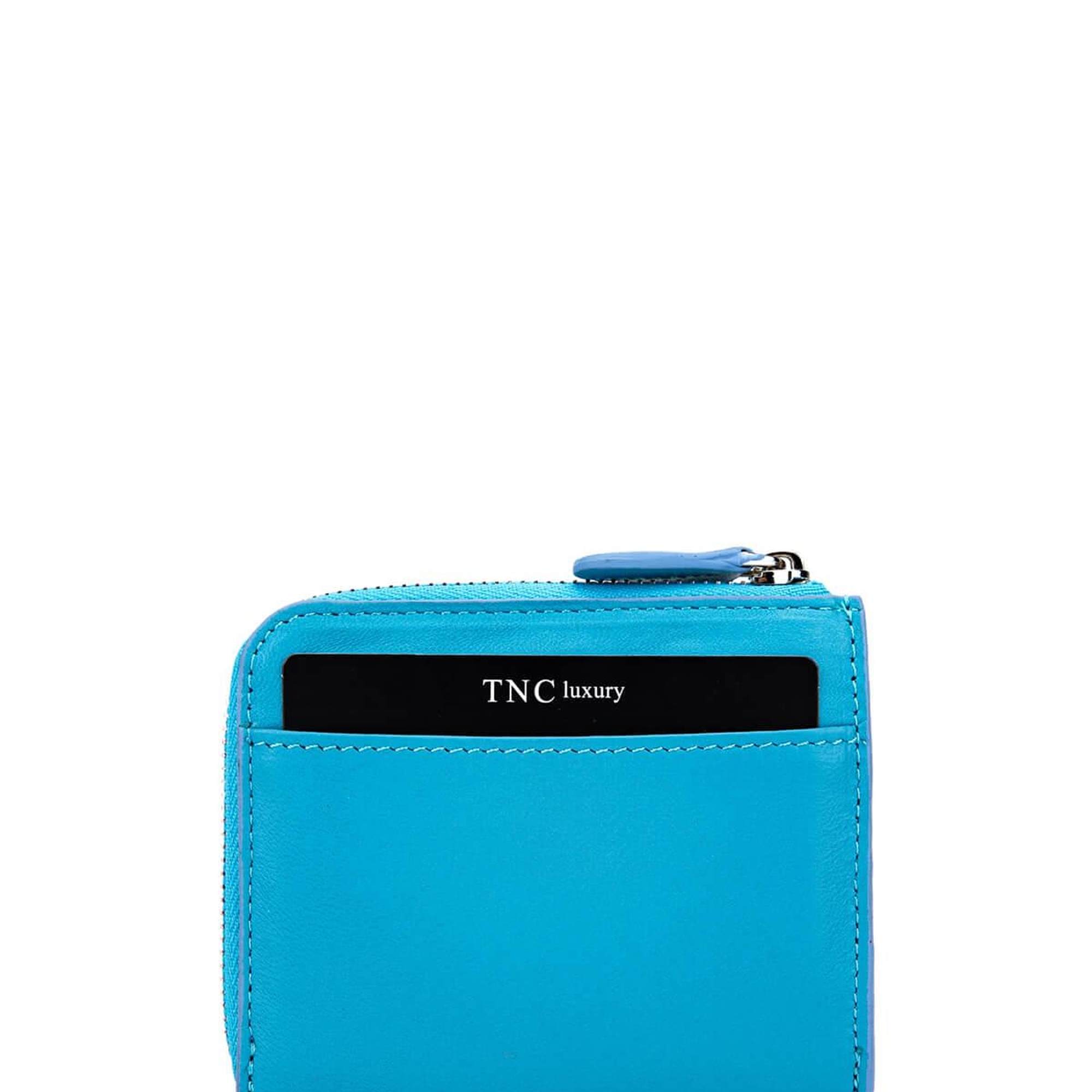 Tamer Tanca Kadın Hakiki Deri Mavi Kartlık