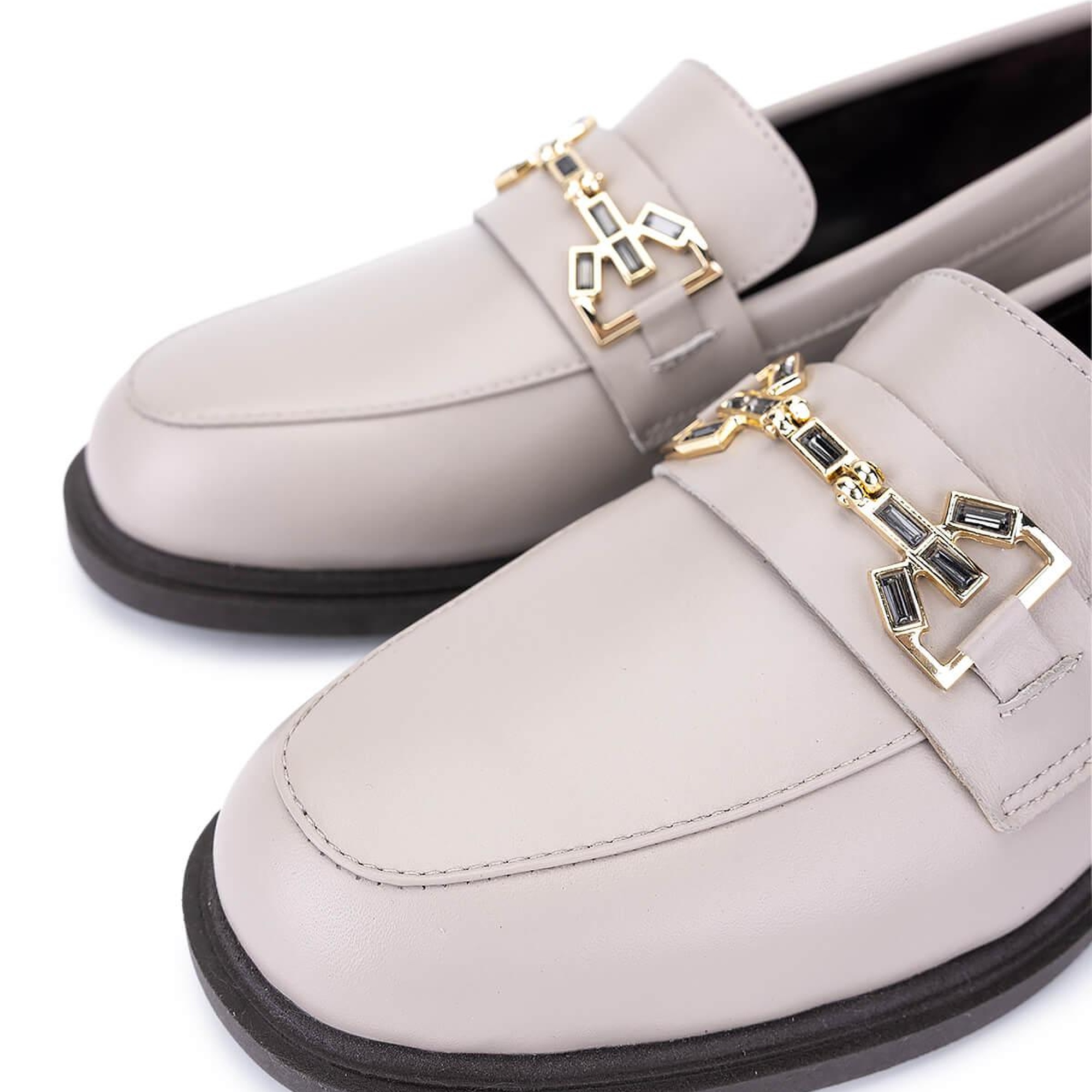 Tamer Tanca Kadın Hakiki Deri Vizon Loafer Ayakkabı