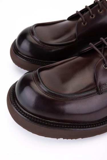  Tamer Tanca Erkek Hakiki Deri Kahverengi Casual Ayakkabı