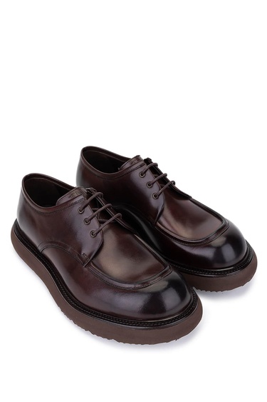  Tamer Tanca Erkek Hakiki Deri Kahverengi Casual Ayakkabı