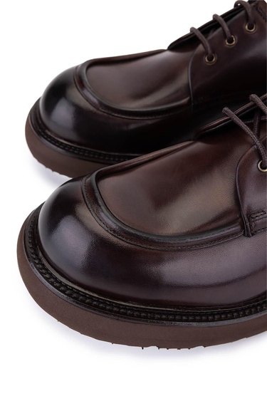  Tamer Tanca Erkek Hakiki Deri Kahverengi Casual Ayakkabı