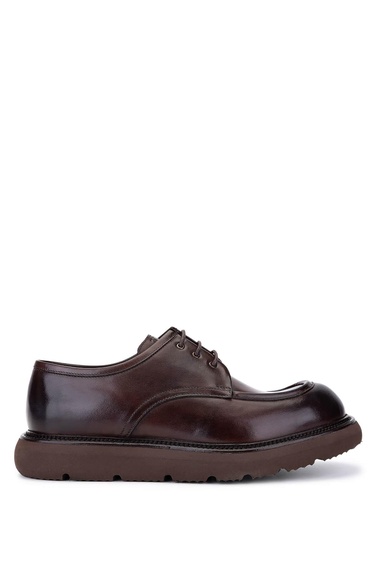  Tamer Tanca Erkek Hakiki Deri Kahverengi Casual Ayakkabı