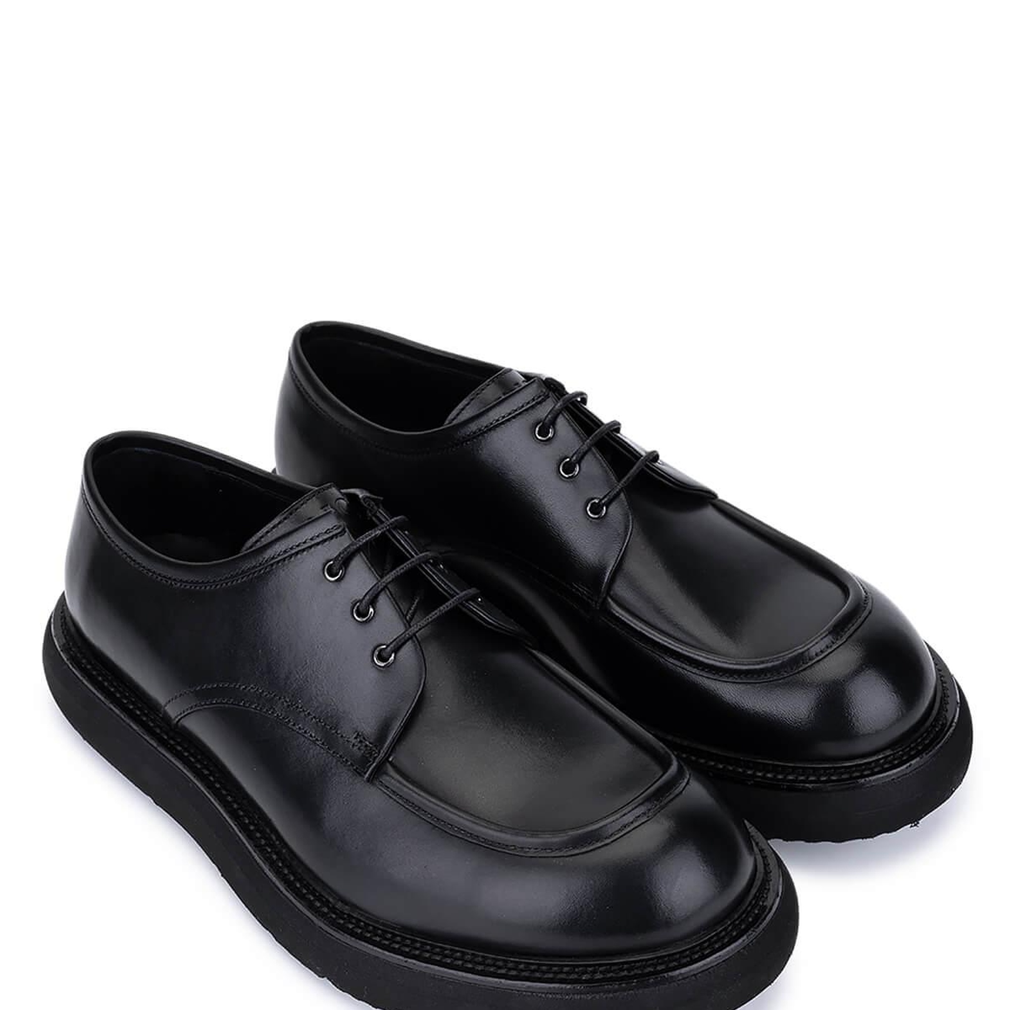 Tamer Tanca Erkek Hakiki Deri Siyah Deri Casual Ayakkabı