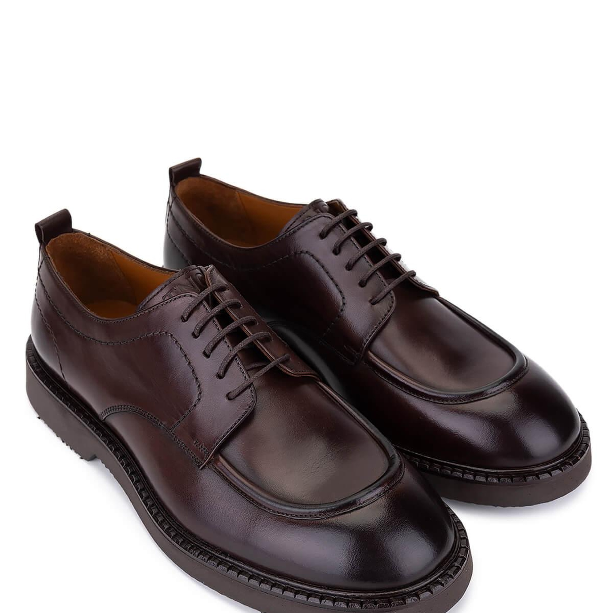 Tamer Tanca Erkek Hakiki Deri Kahverengi Casual Ayakkabı