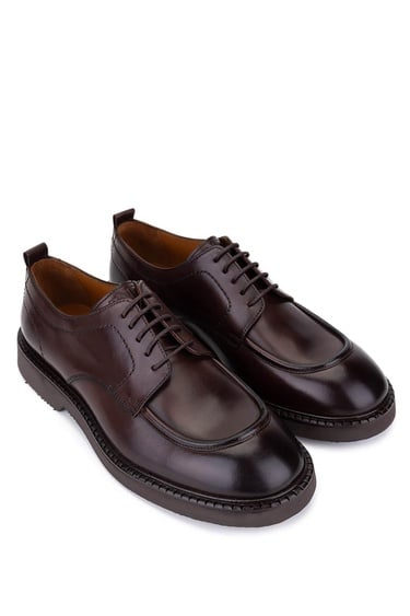  Tamer Tanca Erkek Hakiki Deri Kahverengi Casual Ayakkabı