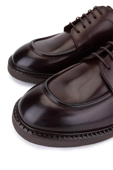  Tamer Tanca Erkek Hakiki Deri Kahverengi Casual Ayakkabı