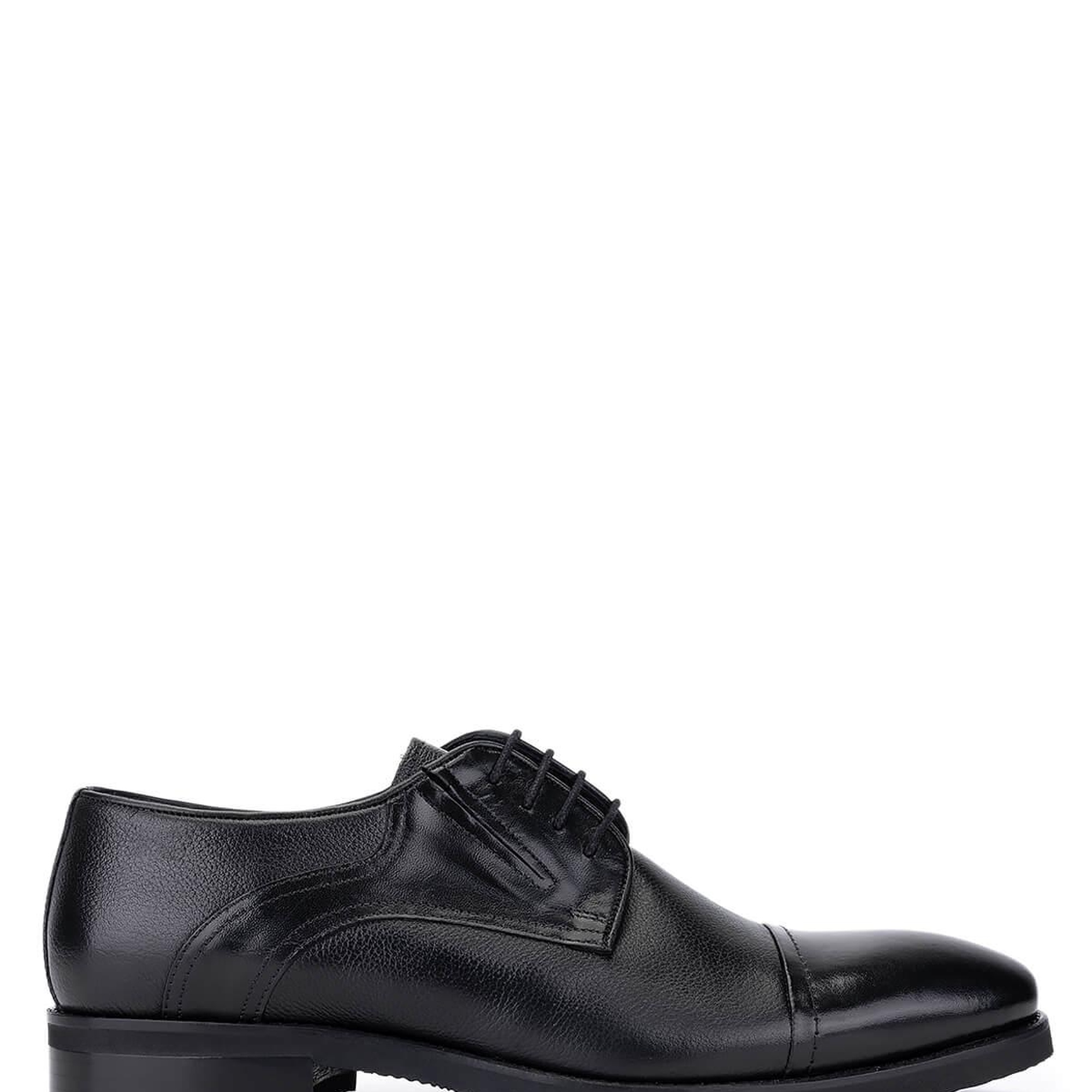 Tamer Tanca Erkek Hakiki Deri Siyah Klasik Ayakkabı