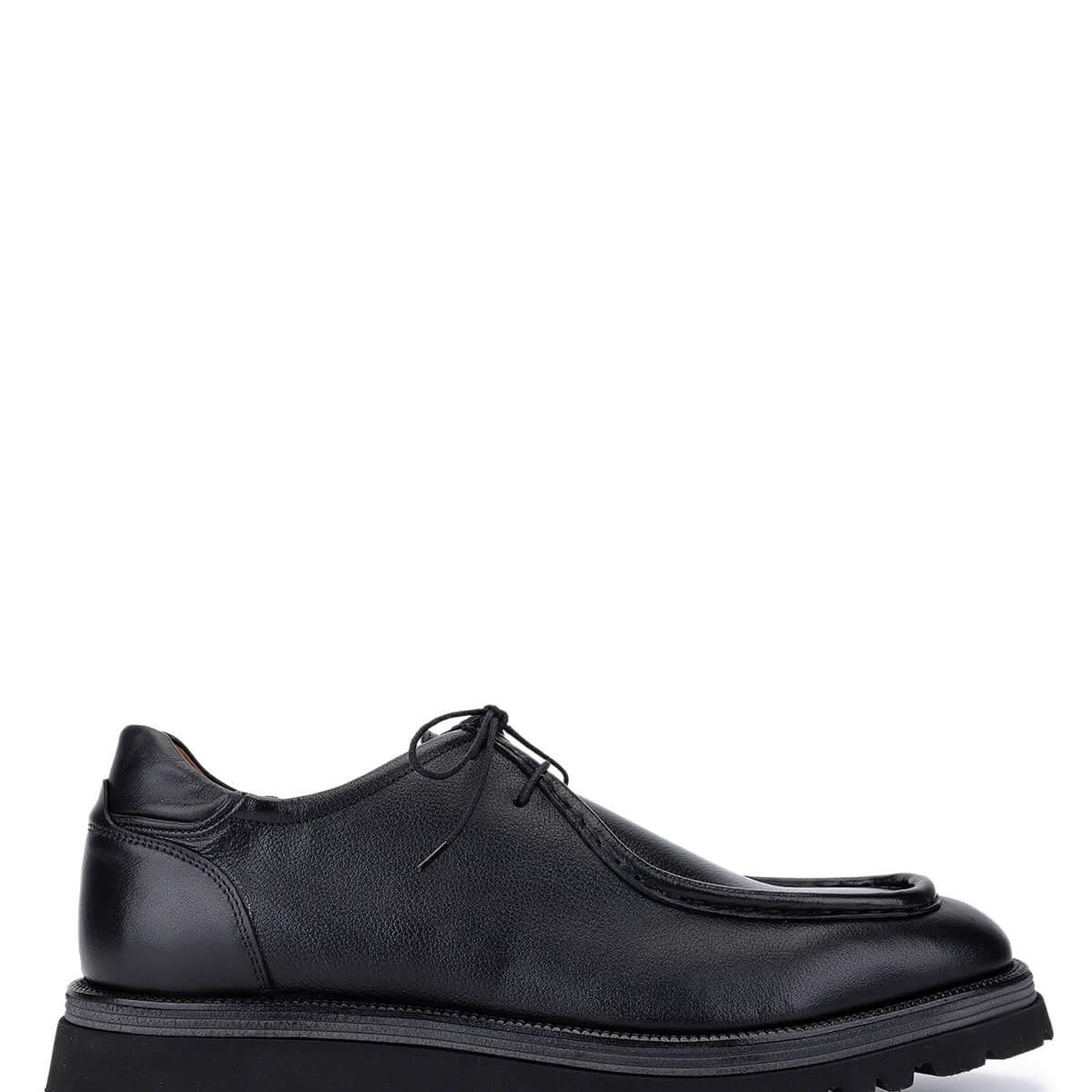 Tamer Tanca Erkek Hakiki Deri Siyah Deri Casual Ayakkabı