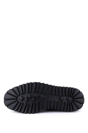  Tamer Tanca Erkek Hakiki Deri Siyah Deri Casual Ayakkabı