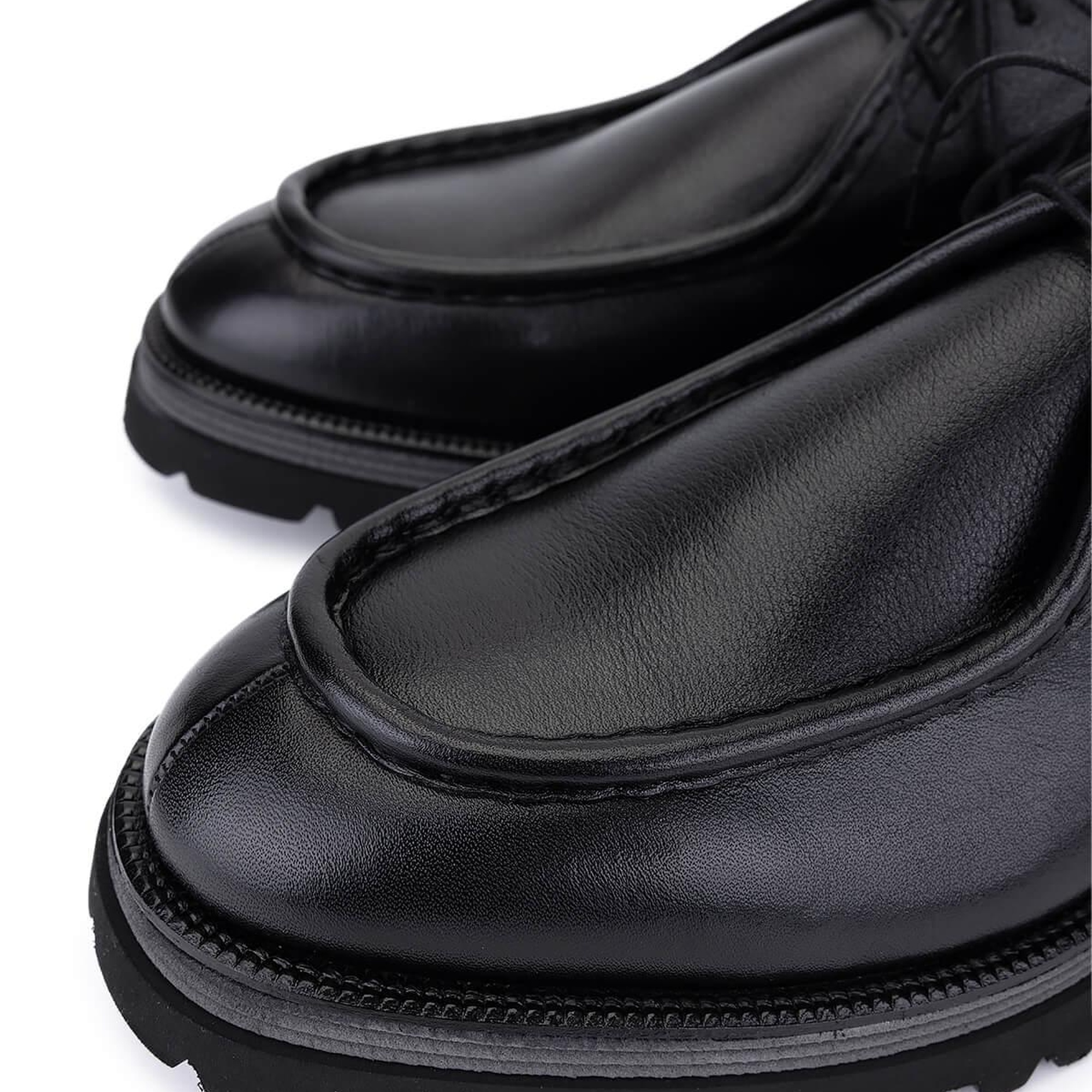 Tamer Tanca Erkek Hakiki Deri Siyah Deri Casual Ayakkabı